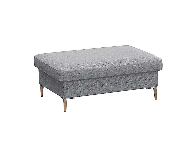 FLEXLUX Pouf »Fiore«, Kaltschaum, Füße Alu+ Eiche günstig online kaufen