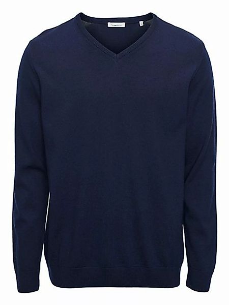 KnowledgeCotton Apparel Wollpullover FORREST V-neck merino wool plain knit günstig online kaufen