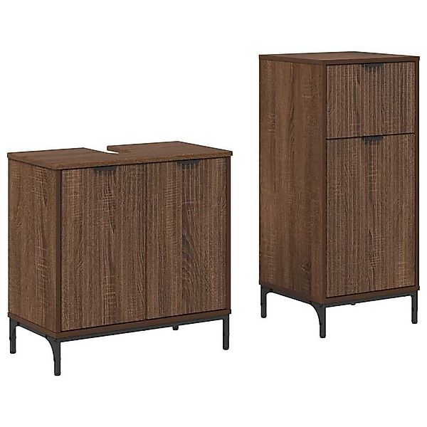 vidaXL Badezimmer-Set Badezimmermöbel Set 2 pcs günstig online kaufen