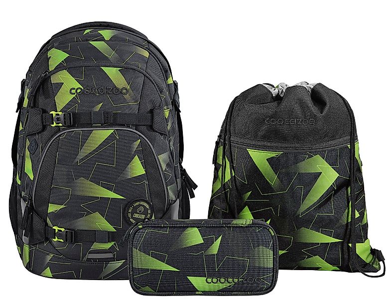 coocazoo Schulranzen Schulrucksack-Set MATE Lime Flash günstig online kaufen