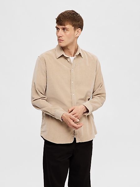 SELECTED HOMME Langarmhemd SLHREGOWEN-CORD SHIRT LS günstig online kaufen