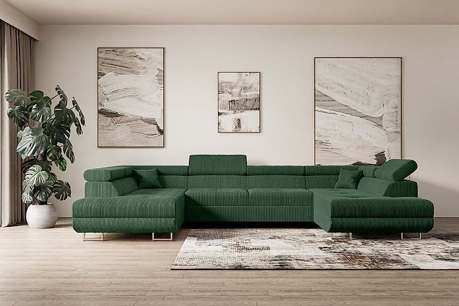 ALTDECOR Wohnlandschaft GUSA-U, Couch mit Schlaffunktion, Wohnzimmer - Ecks günstig online kaufen
