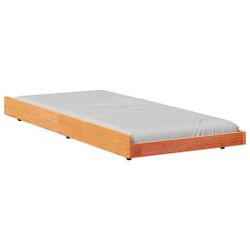 vidaXL Bett Bettgestell Braun 80 x günstig online kaufen