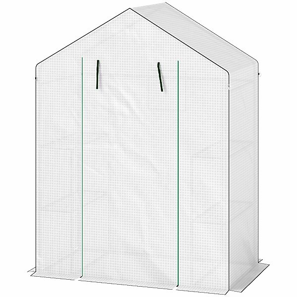 Outsunny Garten-Gewächshaus PE mit 3-stufigen Regalen, Balkon-Gewächshaus, günstig online kaufen