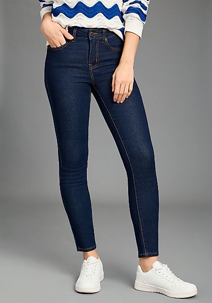 KangaROOS Slim-fit-Jeans "CROPPED HIGH WAIST SLIM FIT" schmale Passform, Rö günstig online kaufen