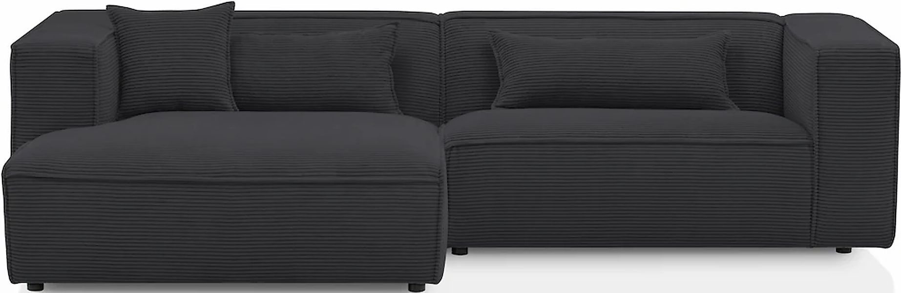 LeGer Home by Lena Gercke Ecksofa "PIARA mit Kedernaht, Cord, Leinenoptik o günstig online kaufen