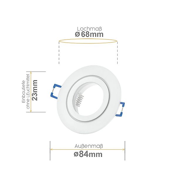 Sweet LED Deckenspot 4er Set IP44 günstig online kaufen