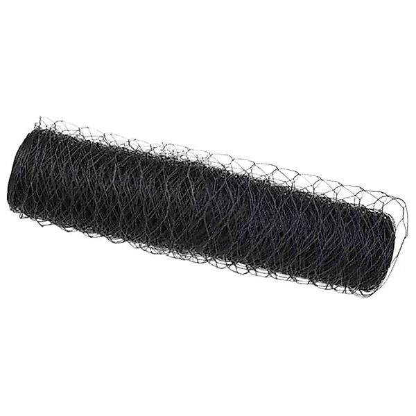 vidaXL Hexagonzaun Grau 0,4 x 100 m PVC 42005592 günstig online kaufen