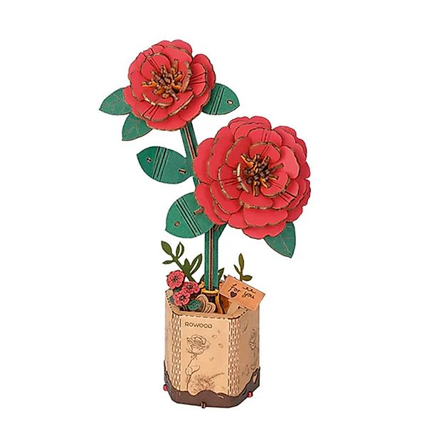 Robotime 3D-Puzzle TW031 - Kamelie (Rowood), günstig online kaufen
