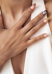 Hey Happiness Fingerring Glimmer, Zirkonia Bandring günstig online kaufen