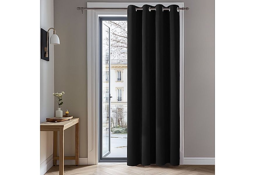Deconovo Verdunkelungsvorhang Blickdichter Vorhang mit Ösen Gardinen Wohnzi günstig online kaufen