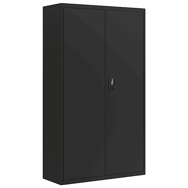 vidaXL Aktenschrank Schwarz 105x40x180 cm Stahl günstig online kaufen