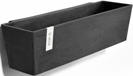 ECOPOTS Blumentopf Manhattan Wall 55 Dunkelgrau, günstig online kaufen