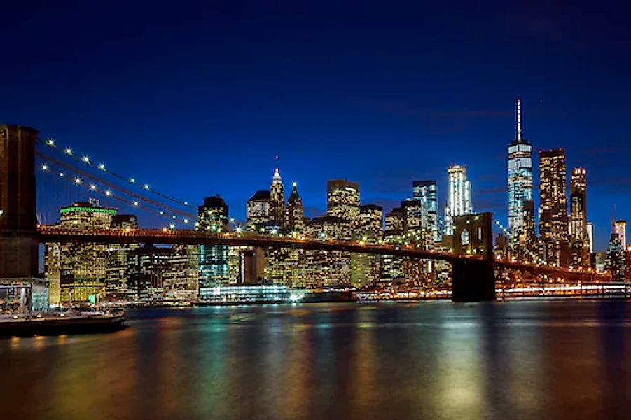 Papermoon Fototapete »BROOKLYN BRIDGE-NEW YORK CITY SKYLINE« günstig online kaufen