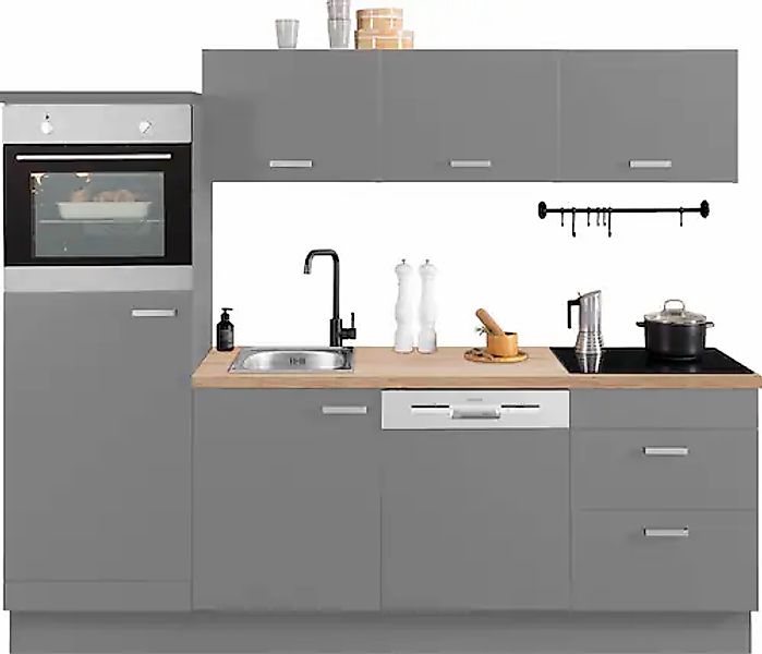 OPTIFIT Küchenzeile »Parma«, mit E-Geräten, Breite 240 cm günstig online kaufen
