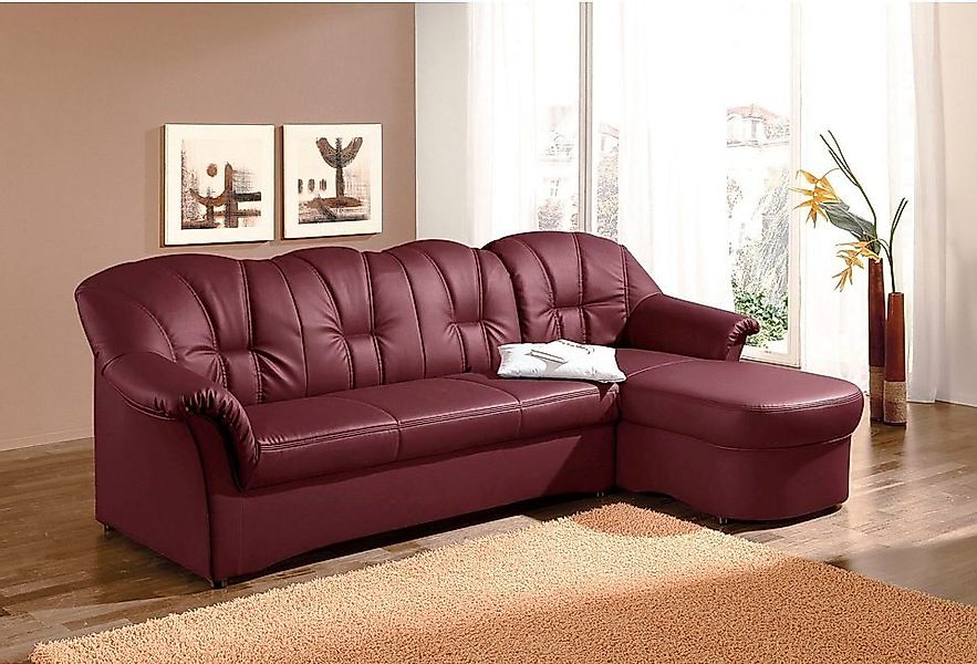 DOMO collection Ecksofa Papenburg, zeitlose Rückensteppung, elegante Formen günstig online kaufen