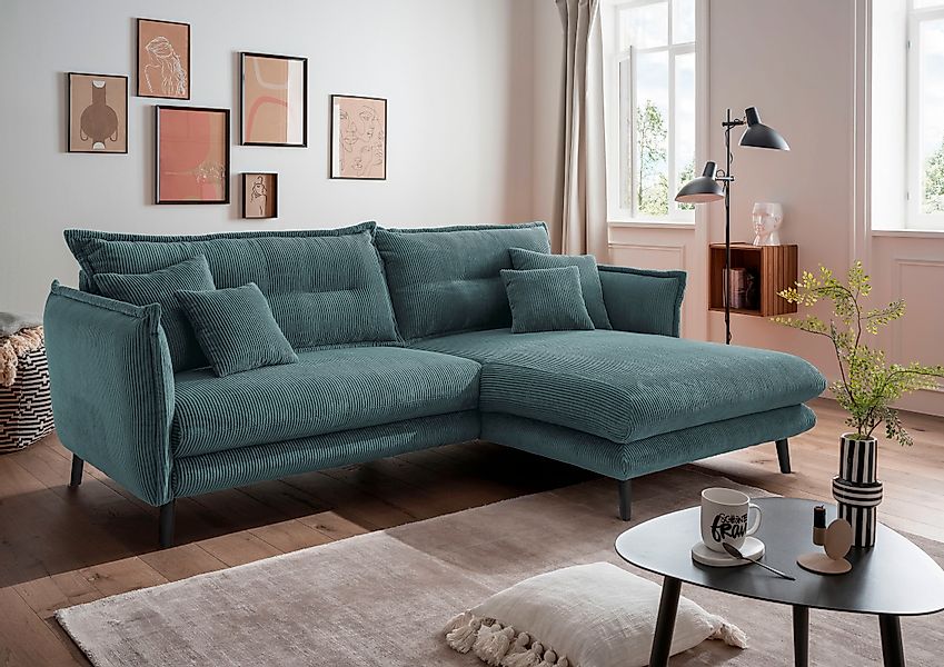 INOSIGN Ecksofa »Lazio modernes Design, bequem, schmale Armlehnen, OTTOs Ch günstig online kaufen