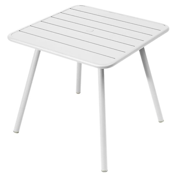 Luxembourg Tisch 80x80 4-Beine Baumwollweiß günstig online kaufen