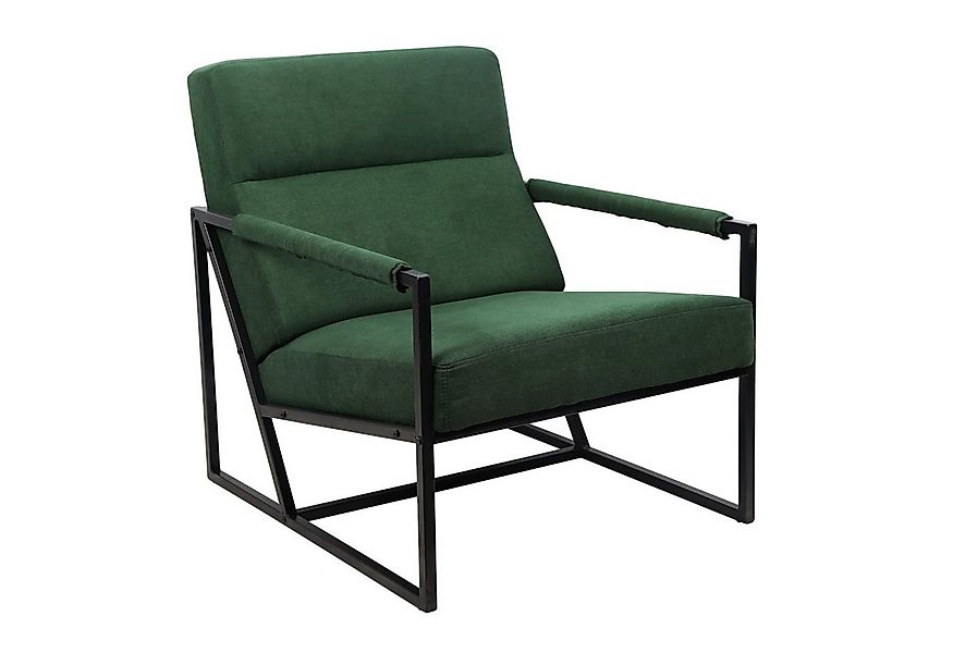 SVITA Cocktailsessel CHRIS, Loungesessel mit Armlehnen, Stoffbezug, Dunkelg günstig online kaufen