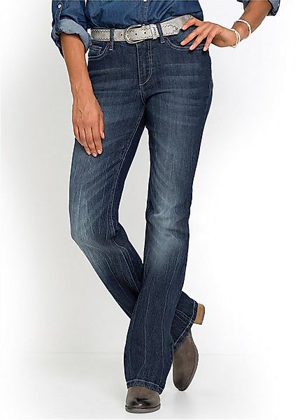 bonprix Bootcut-Jeans im Five-Pocket Style und mit leichtem used Effekt günstig online kaufen
