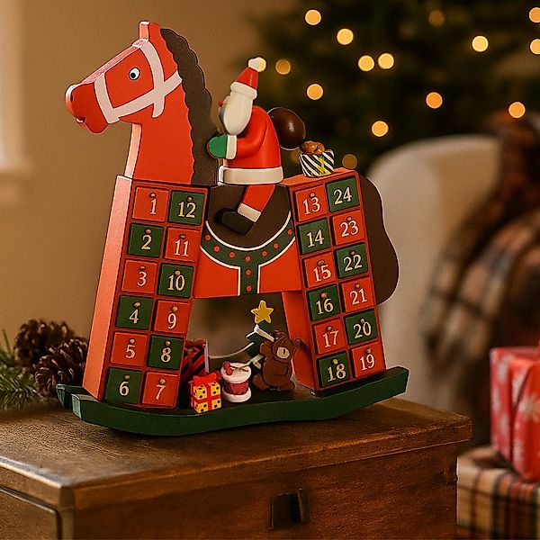 abc HOME befüllbarer Adventskalender Dekofigur Schaukelpferd, günstig online kaufen