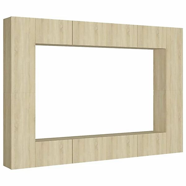 8-tlg. Tv-schrank-set Sonoma-eiche Spanplatte günstig online kaufen