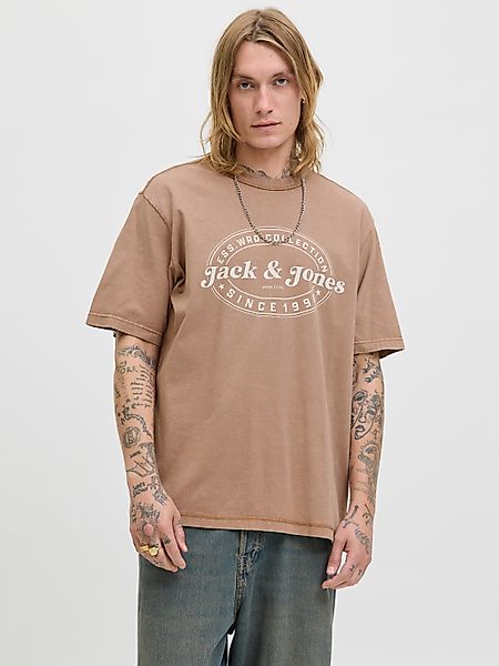Jack & Jones Rundhalsshirt JJEDOVER PRINT günstig online kaufen