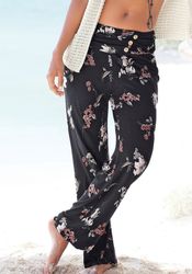 LASCANA Strandhose mit Taschen und Zierknöpfen, Jerseyhose, elastisch günstig online kaufen