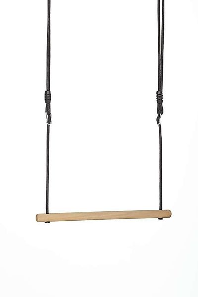 DICE Einzelschaukel Holztrapez mit schwarzem geflochtenem günstig online kaufen