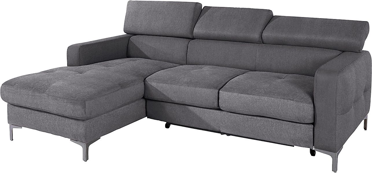 COTTA Ecksofa "Sammy L-Form", mit Kopfteilverstellung, wahlweise mit Bettfu günstig online kaufen