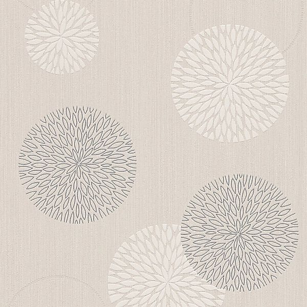 PROFHOME 937912-GU Grafik Tapete Geometrisch Matt Beige Silber Creme 0,53 m günstig online kaufen
