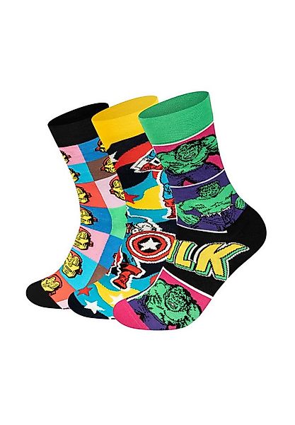 Happy Socks Basicsocken MARVEL™ Avengers Socks Gift Set aus nachhaltiger Ba günstig online kaufen