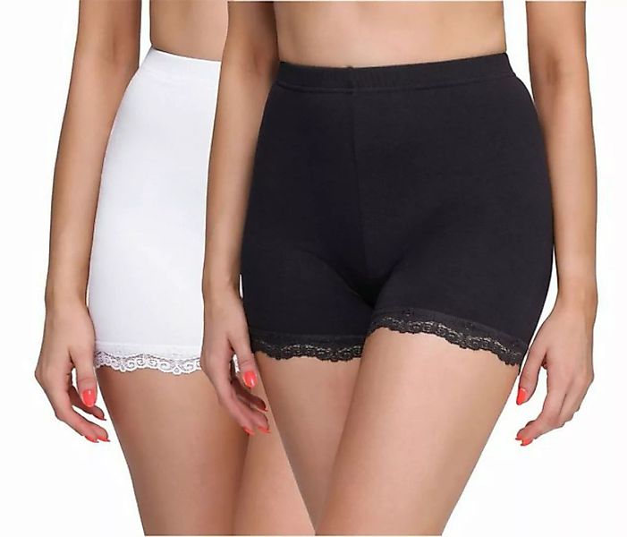 Merry Style Leggings 2 Pack Damen Shorts Radlerhose Unterhose Hose Boxersho günstig online kaufen