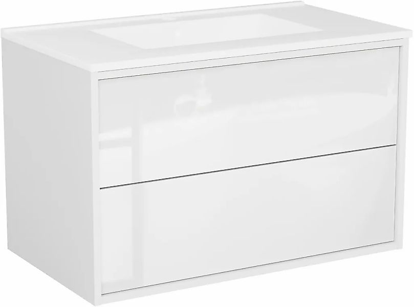 welltime Waschtisch "Waschbeckenunterschrank Line mit Waschbecken,Badmöbel, günstig online kaufen