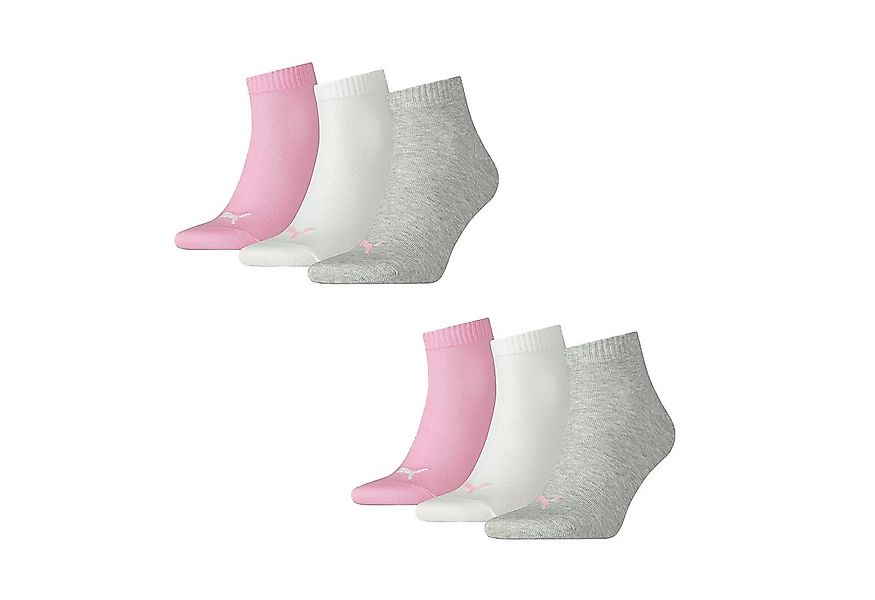 PUMA Kurzsocken Bequeme Quarter Socken aus Baumwollmischung (6-Paar) günstig online kaufen