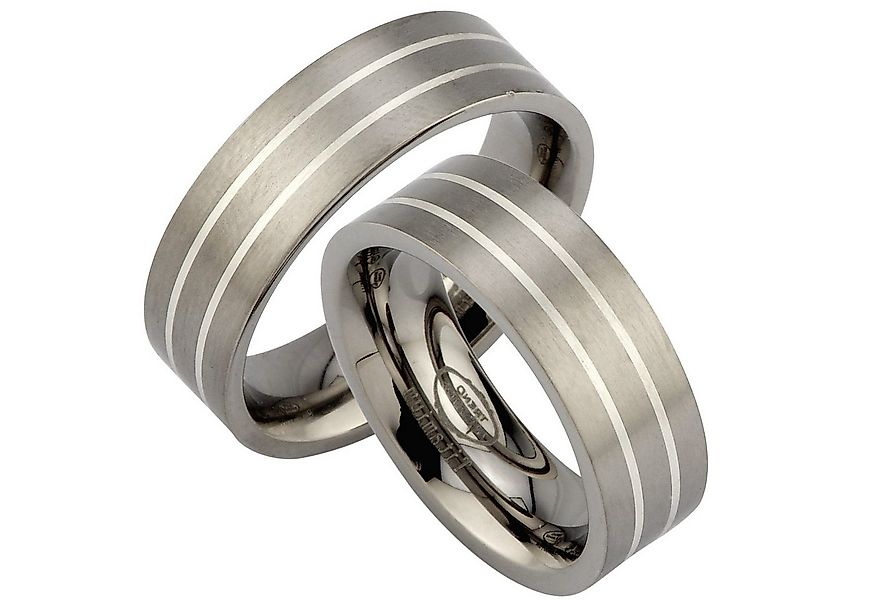 Trauringe123 Trauring Titan & Silber Hochzeitsringe Verlobungsringe Traurin günstig online kaufen