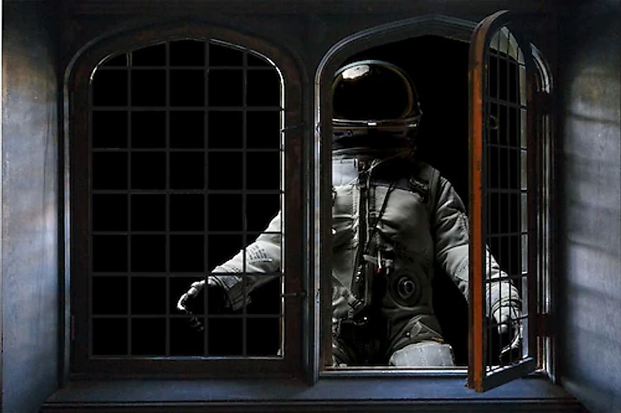 queence Wandsticker »Astronaut« Wandsticker, Wandbild, selbstklebend, 3D, F günstig online kaufen