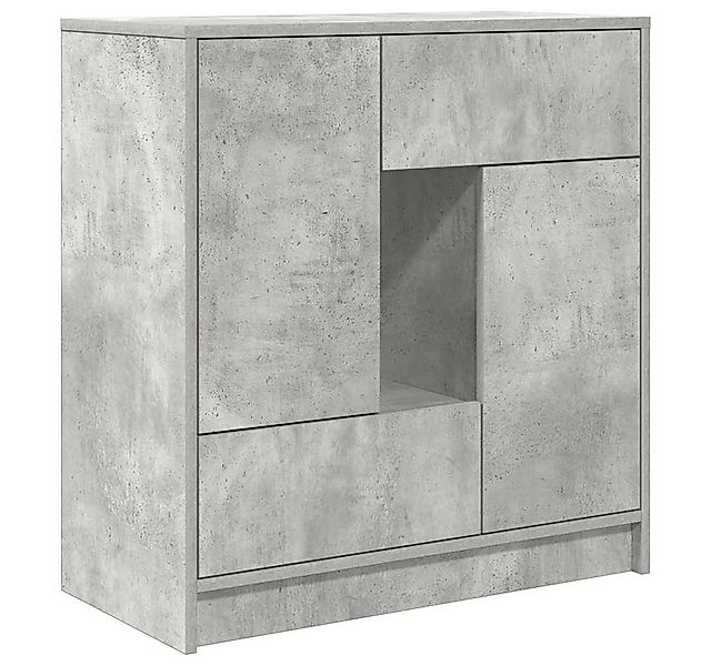 vidaXL Sideboard Sideboard mit Schubladen und Türen Betongrau 70,5x34x74,5 günstig online kaufen