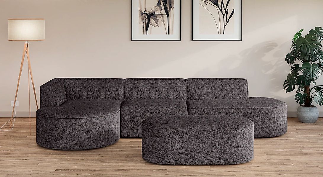 OTTO home Ecksofa "EIVIND Designer Sofa mit Ottomane rechts/links, B/T/H: 3 günstig online kaufen