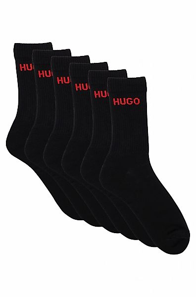 HUGO Underwear Socken "6P QS RIB LOGO CC" Packung, 6er Pack, 6 Stk. tlg. mi günstig online kaufen