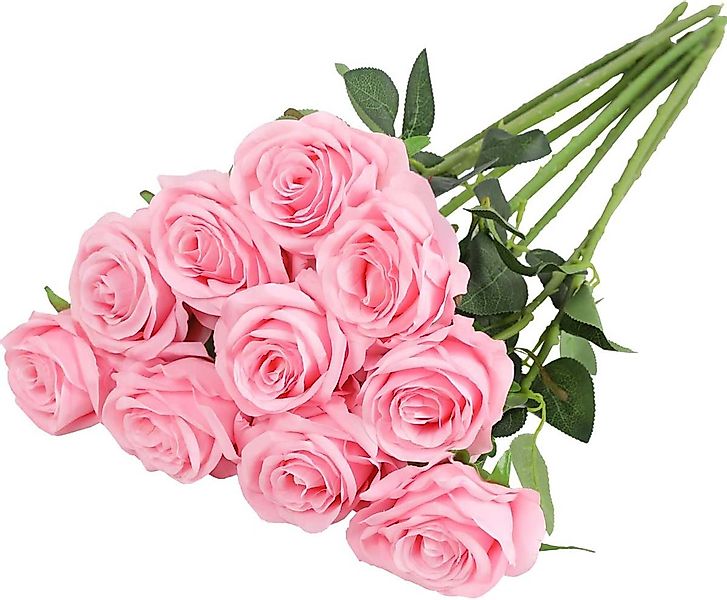 Kunstblumenstrauß künstliche Seidenrose Blume für Hochzeit Bouquet Blumenar günstig online kaufen