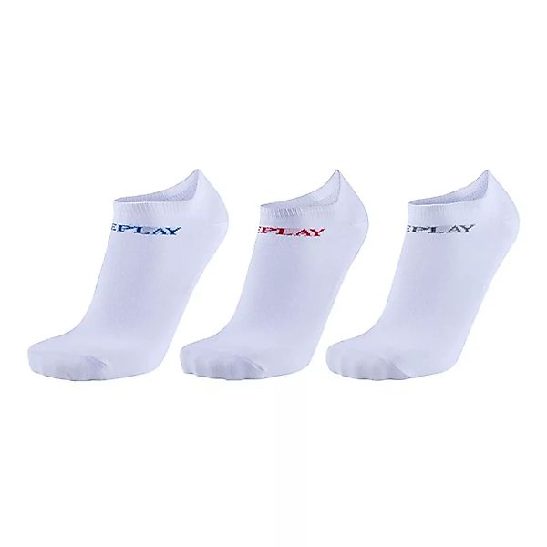 Replay In Liner Socken 3 Paare EU 39-42 White / Logo Ass Colours günstig online kaufen