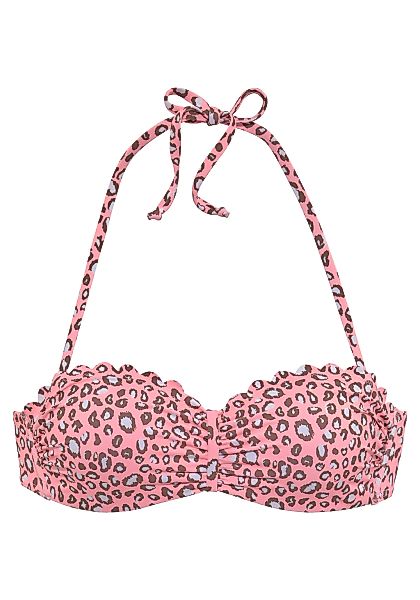 LASCANA Bügel-Bandeau-Bikini-Top "Mae", mit Muschelkante günstig online kaufen