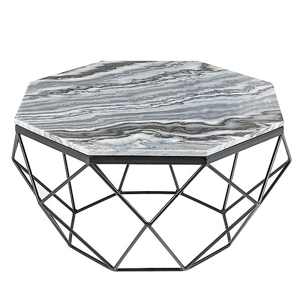 riess-ambiente Couchtisch DIAMOND 70cm schwarz-grau / günstig online kaufen