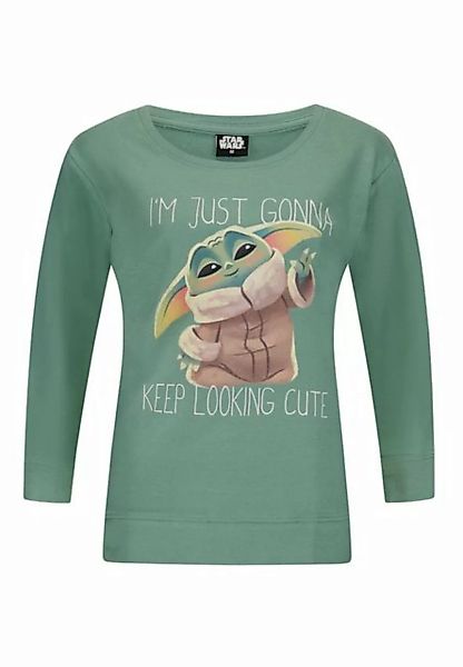Star Wars Sweatshirt Star Wars Yoda Damen Sweater Sweatshirt Pullover günstig online kaufen