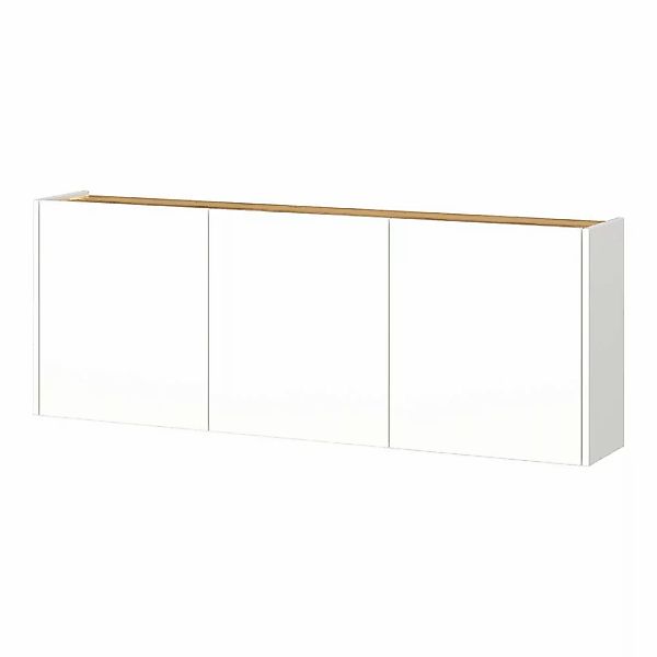 Flurschrank Schuhschrank 138cm in weiß mit Eiche LAPUA-01 ideal für schmale günstig online kaufen