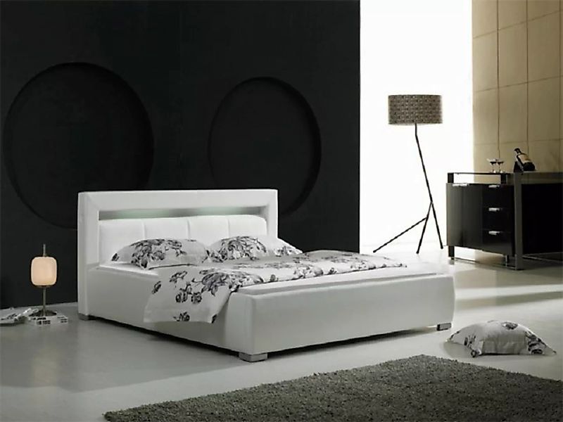 JVmoebel Bett Leder Bett Polster Design Luxus Doppel Hotel Schlaf Zimmer Eh günstig online kaufen