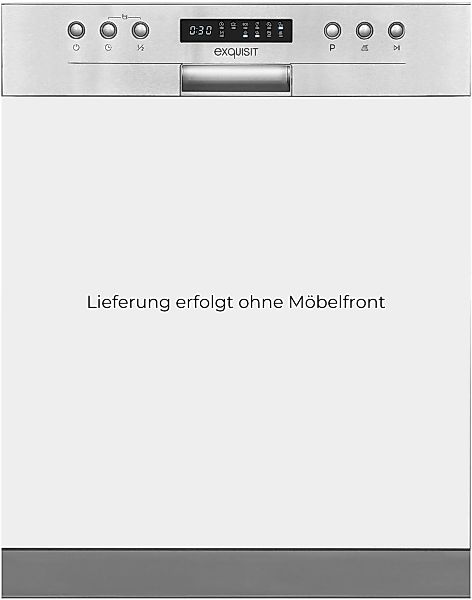 exquisit teilintegrierbarer Geschirrspüler "EGSP9414-EB-030D inox" 14 Maßge günstig online kaufen