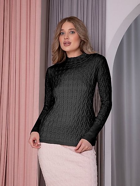 Passioni Strickpullover mit hohem Halsausschnitt günstig online kaufen