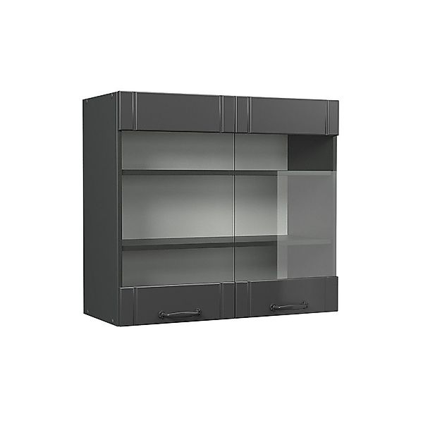 Vicco Glashängeschrank Fame-Line, Dunkelgrau/Anthrazit, 80 cm günstig online kaufen